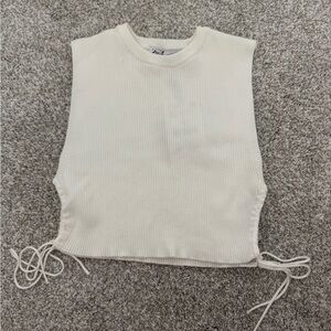 Zara Cream Tank with Side Ties